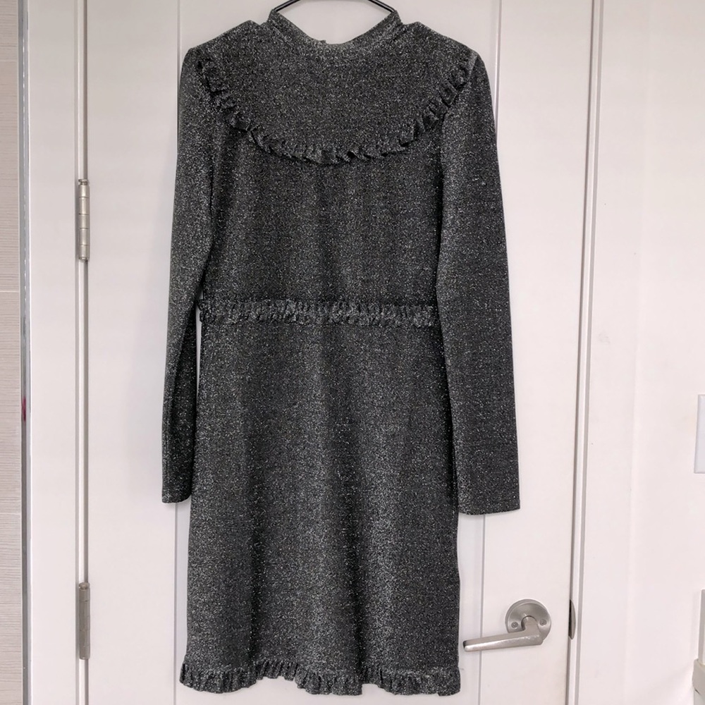 MAJE Beautiful silver/black sparkly dress